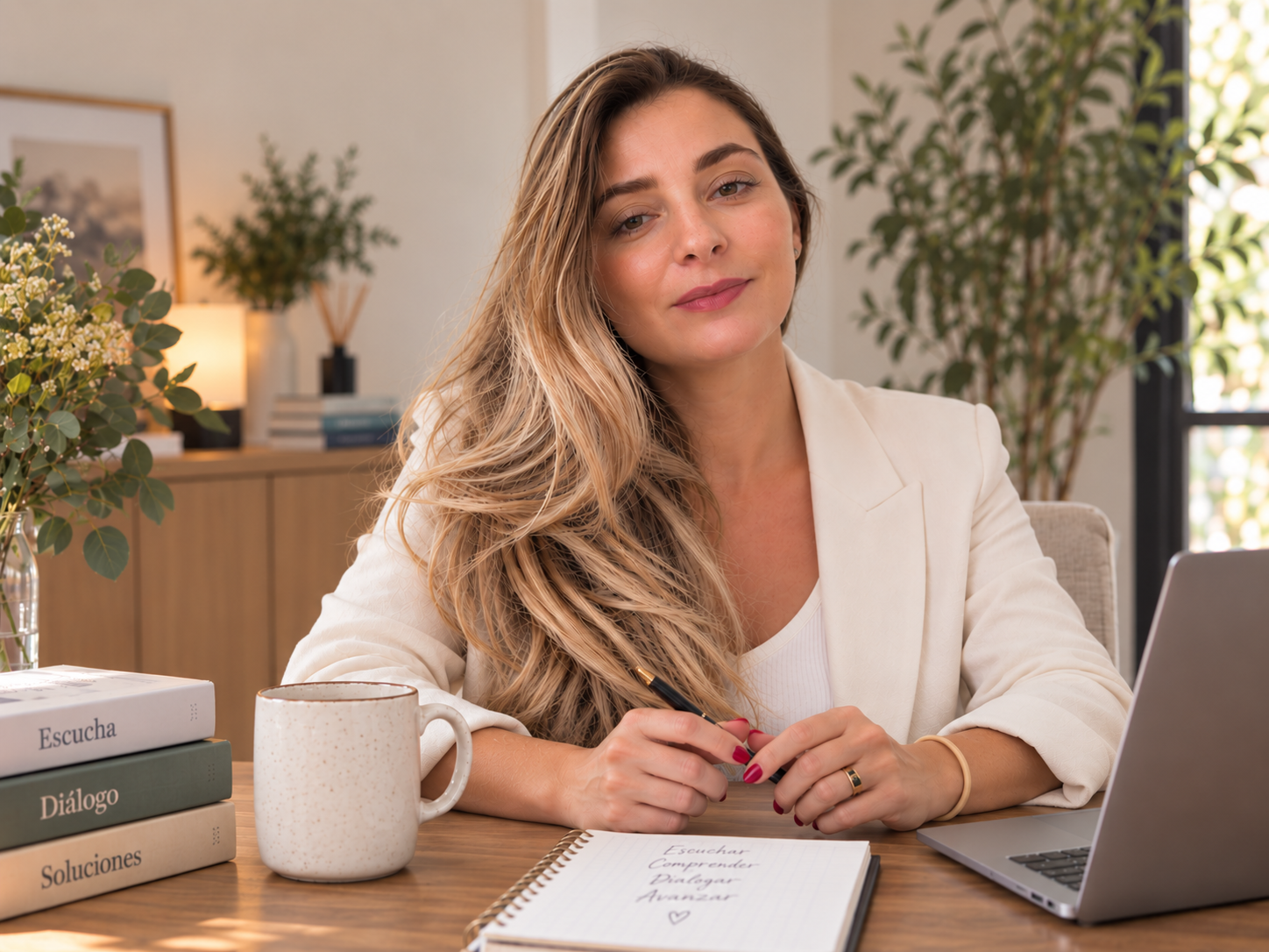 Cristina Porcar en su espacio de trabajo